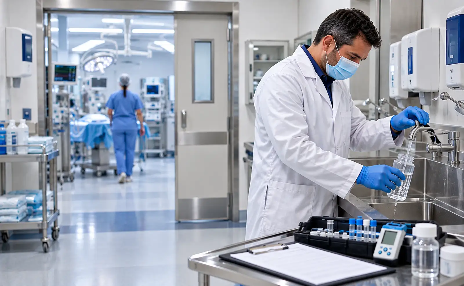 Água em hospitais e clínicas em SP: controle de qualidade, inspeção técnica e análise laboratorial