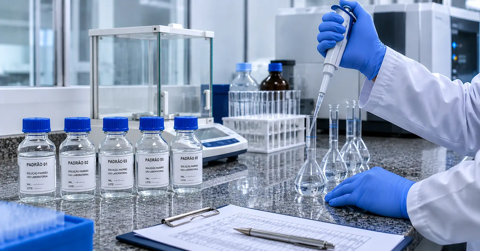 Controle de qualidade em processo laboratorial ambiental