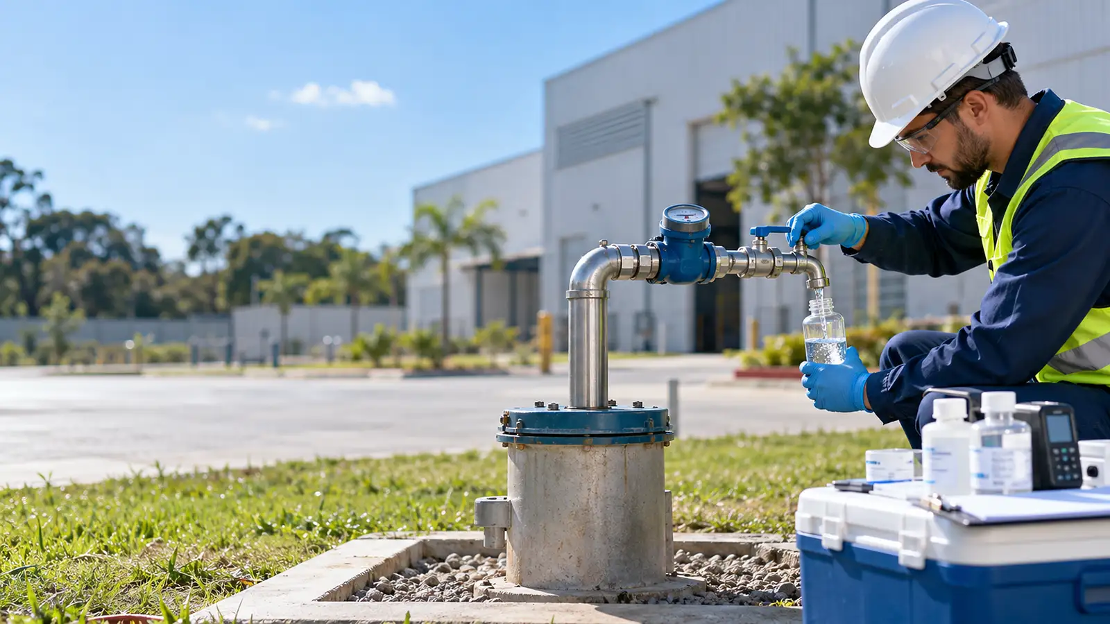 Captação de poço artesiano e análises laboratoriais em Campinas e região