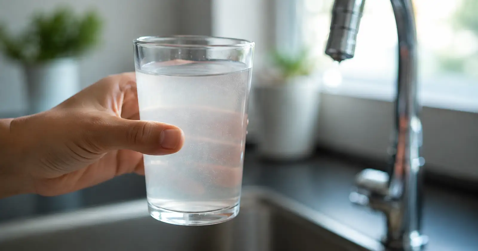 Inspeção visual de sinais de contaminação em caixa d'água
